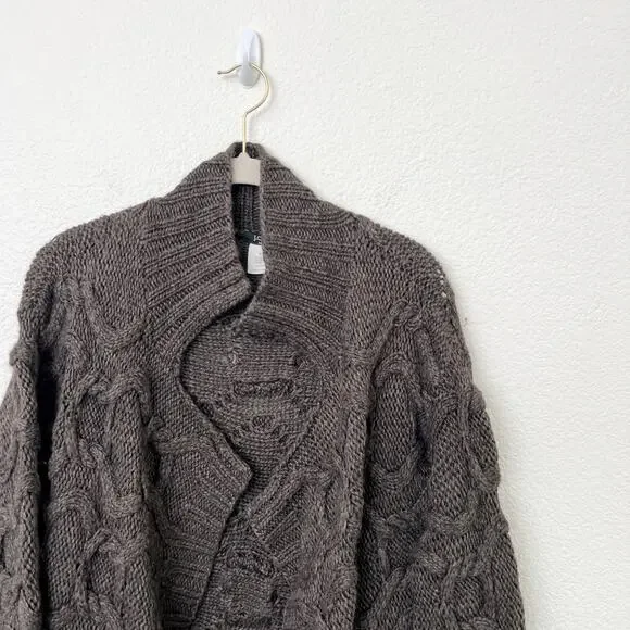 J. Crew Brown Cable Knit Cardigan - Picture 5 of 11
